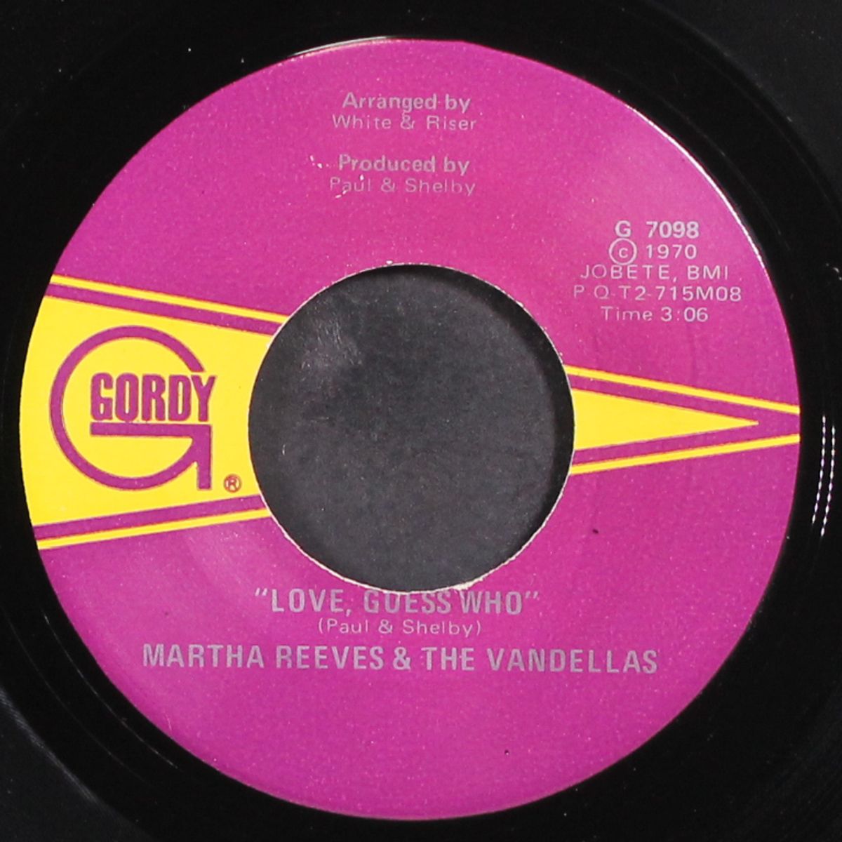 love, guess who / i should be proud by MARTHA REEVES & VANDELLAS