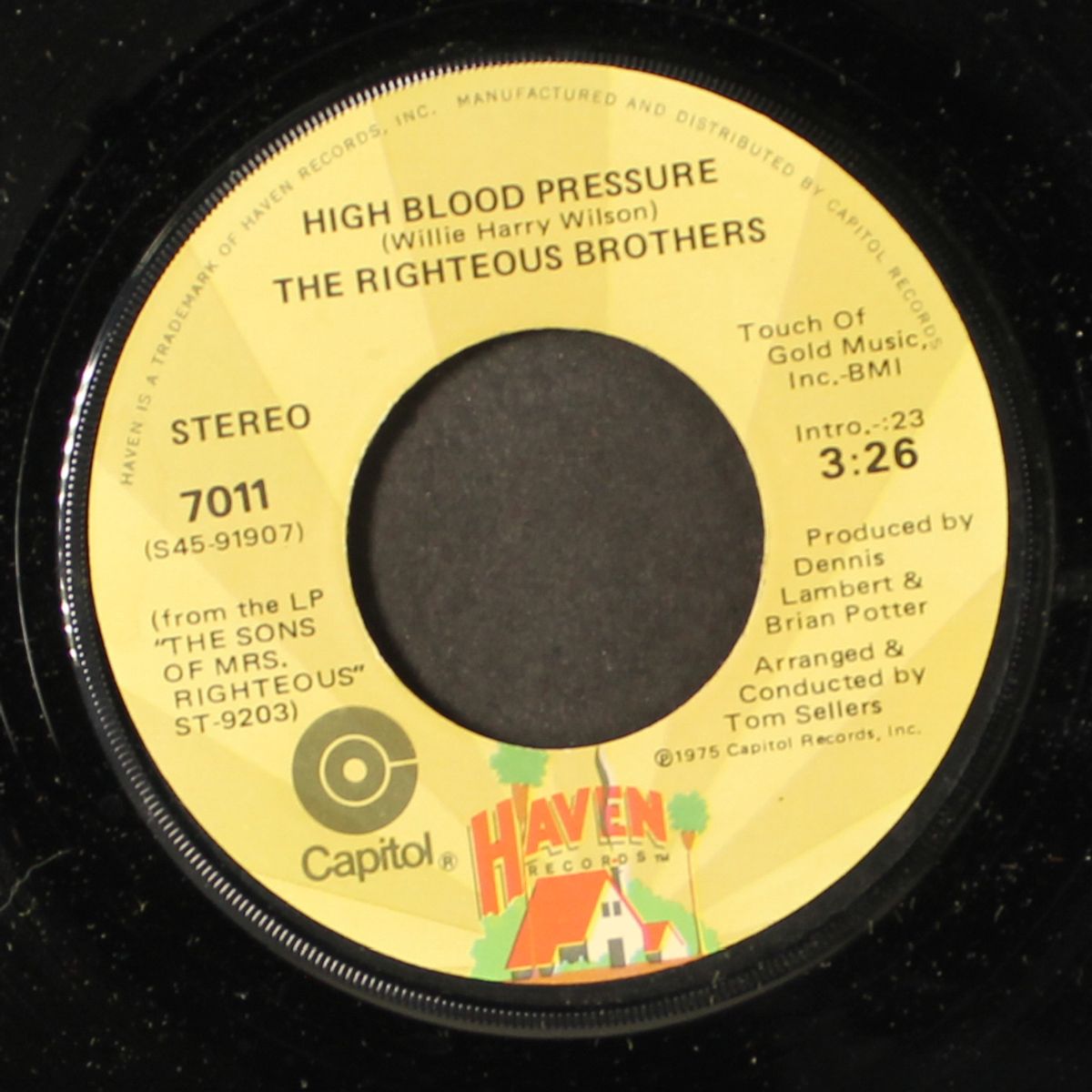 never say i love you / high blood pressure by RIGHTEOUS BROTHERS
