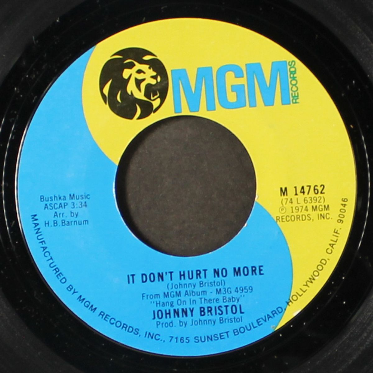 you and i / it don't hurt no more by JOHNNY BRISTOL