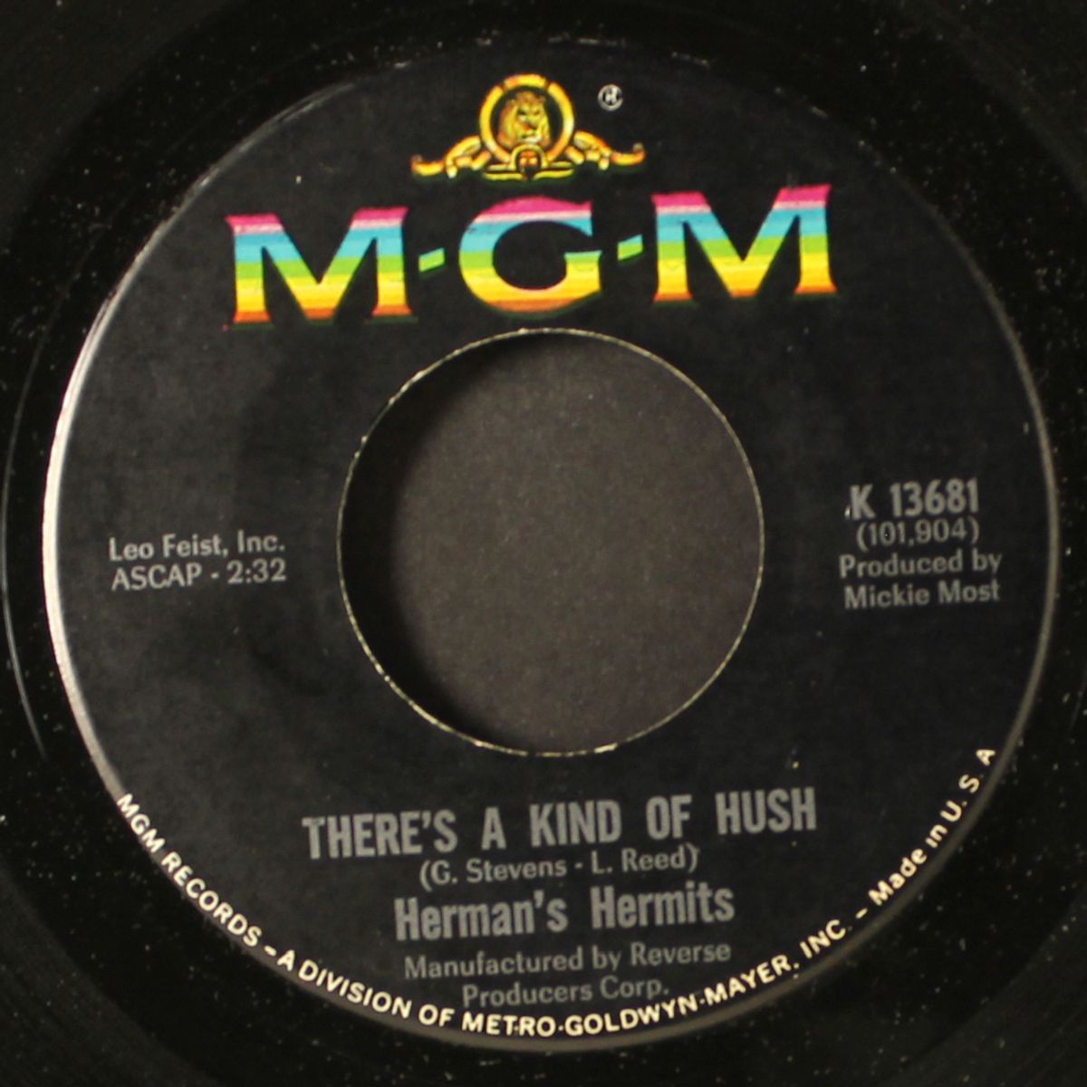 there's a kind of hush / no milk today by HERMAN'S HERMITS