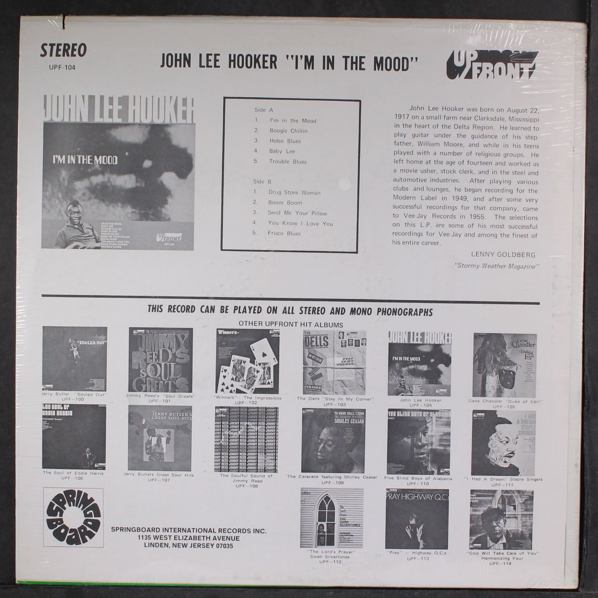 i'm in the mood by JOHN LEE HOOKER