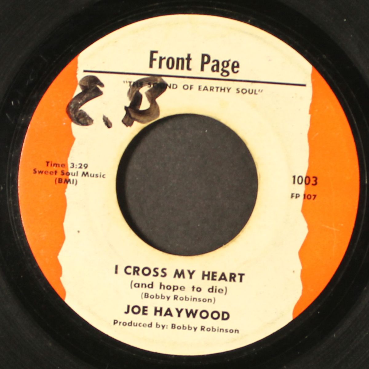 i cross my heart / in your heart you know i love you by JOE HAYWOOD