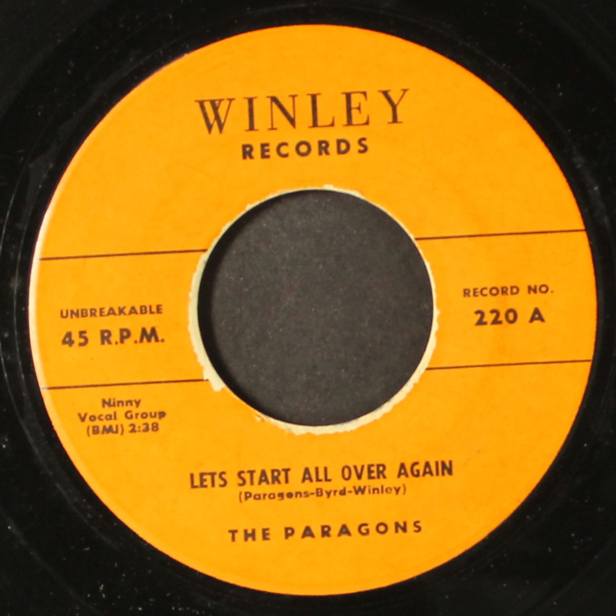 let's start all over again / stick with me baby by PARAGONS