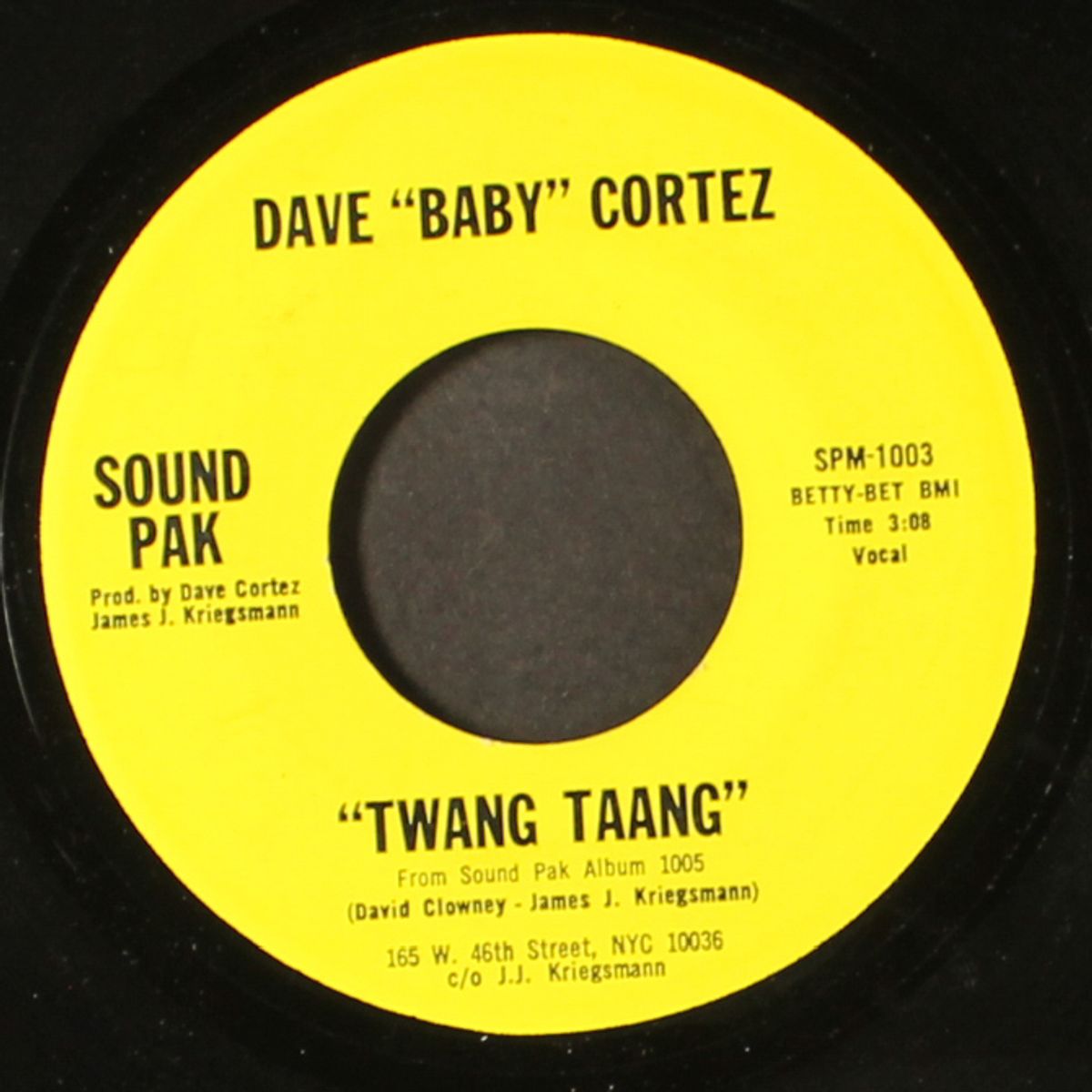 twang taang / i picked a winner by DAVE 'BABY' CORTEZ