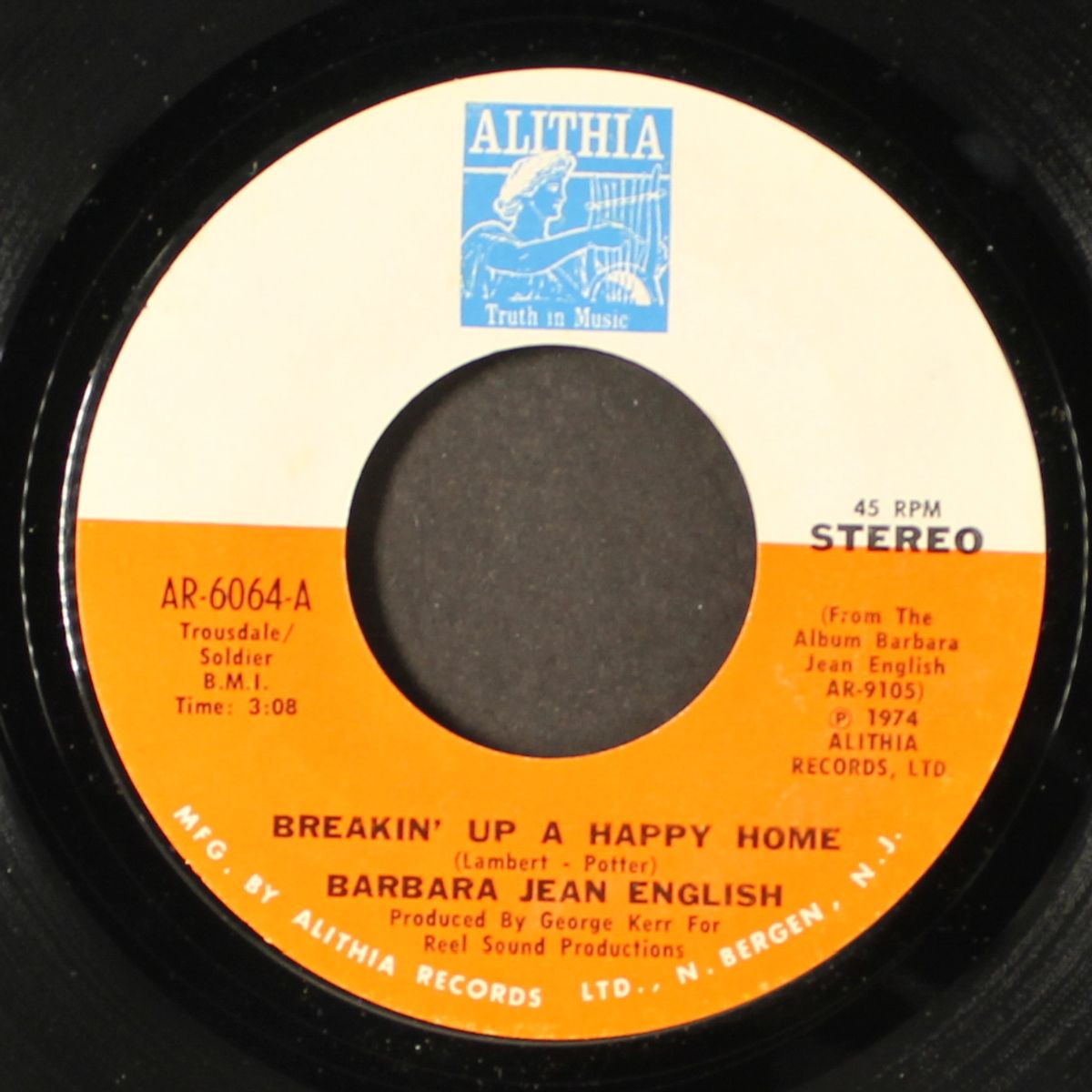 breakin' up a happy home / guess who by BARBARA JEAN ENGLISH