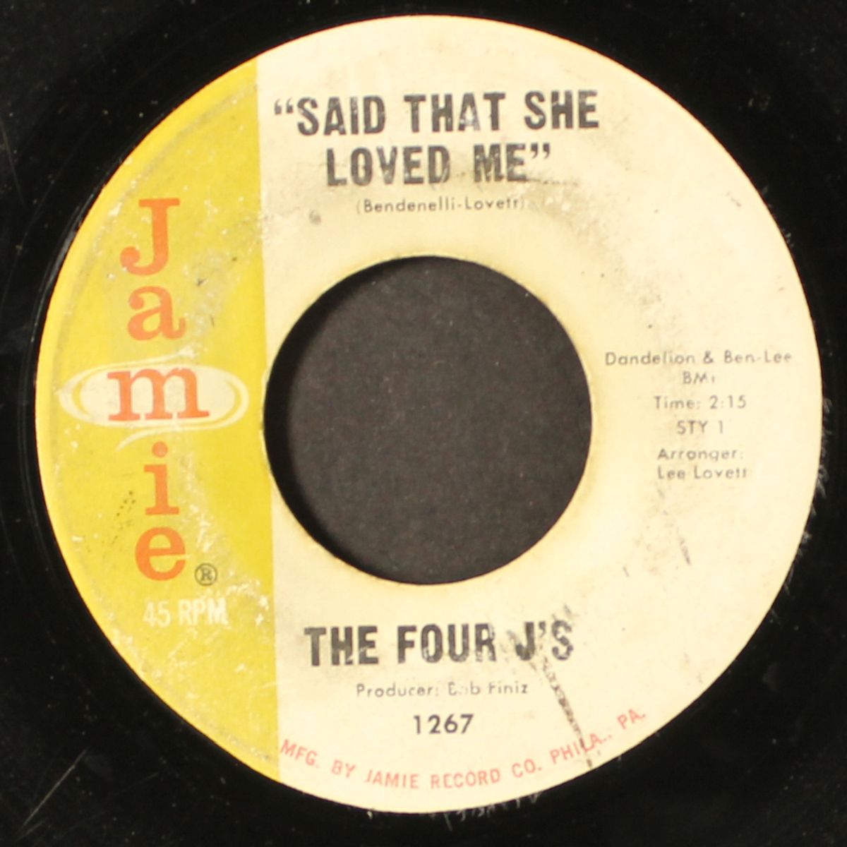 here am i broken-hearted / said that she loved me by FOUR J'S
