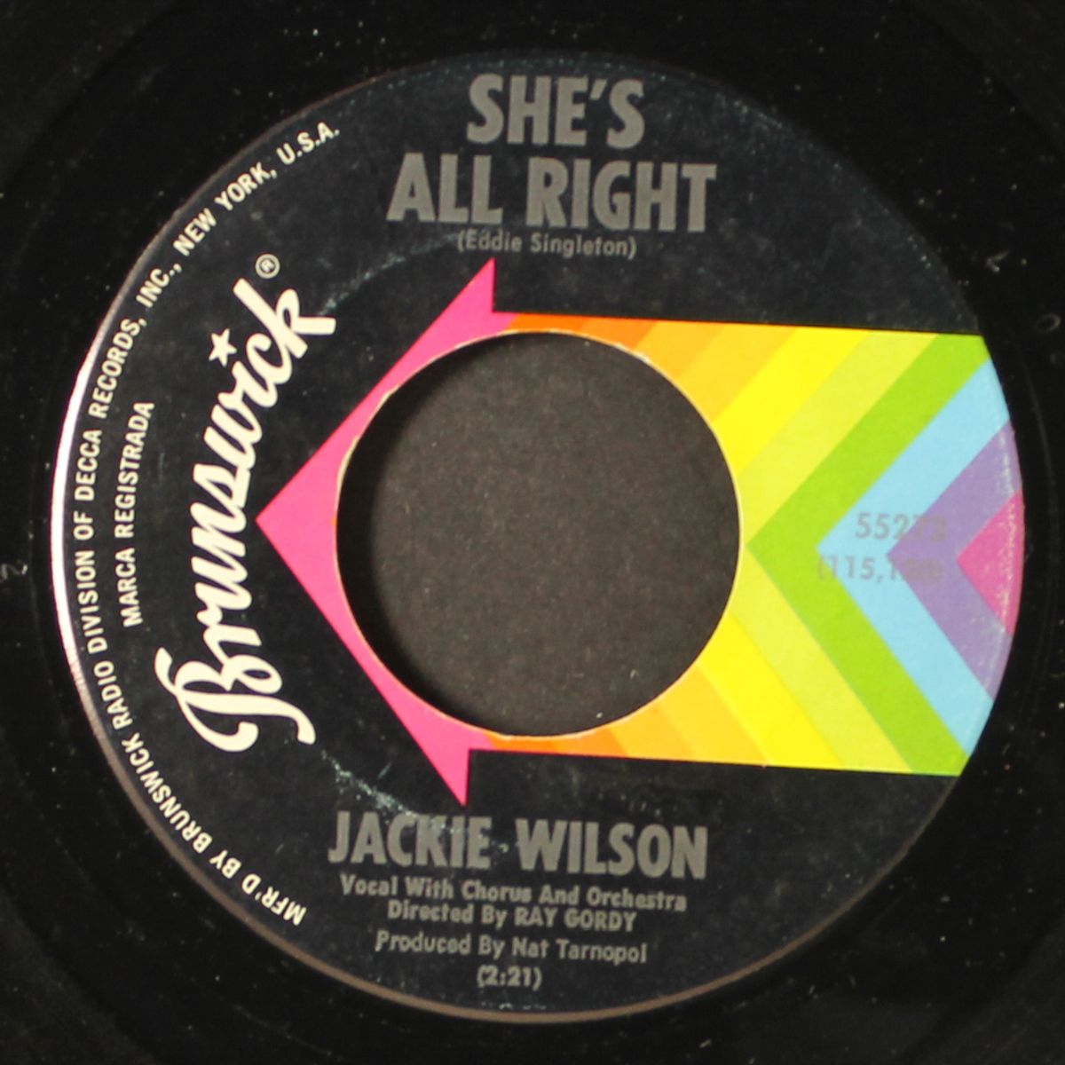 she's all right / watch out by JACKIE WILSON
