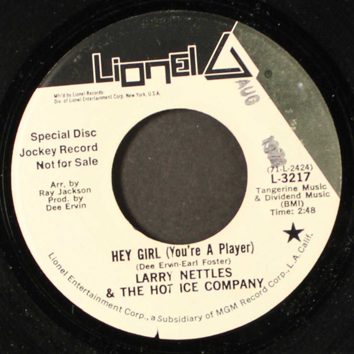 ain't it the truth / hey girl by LARRY NETTLES & HOT ICE COMPANY