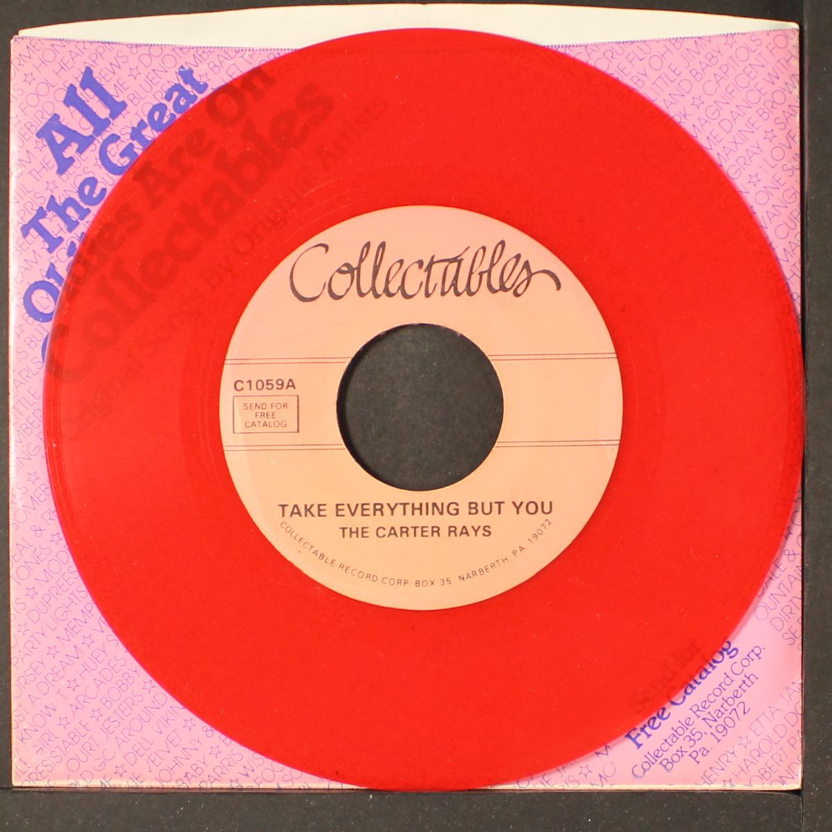 take everything but you / cool whailin papa by CARTER RAYS
