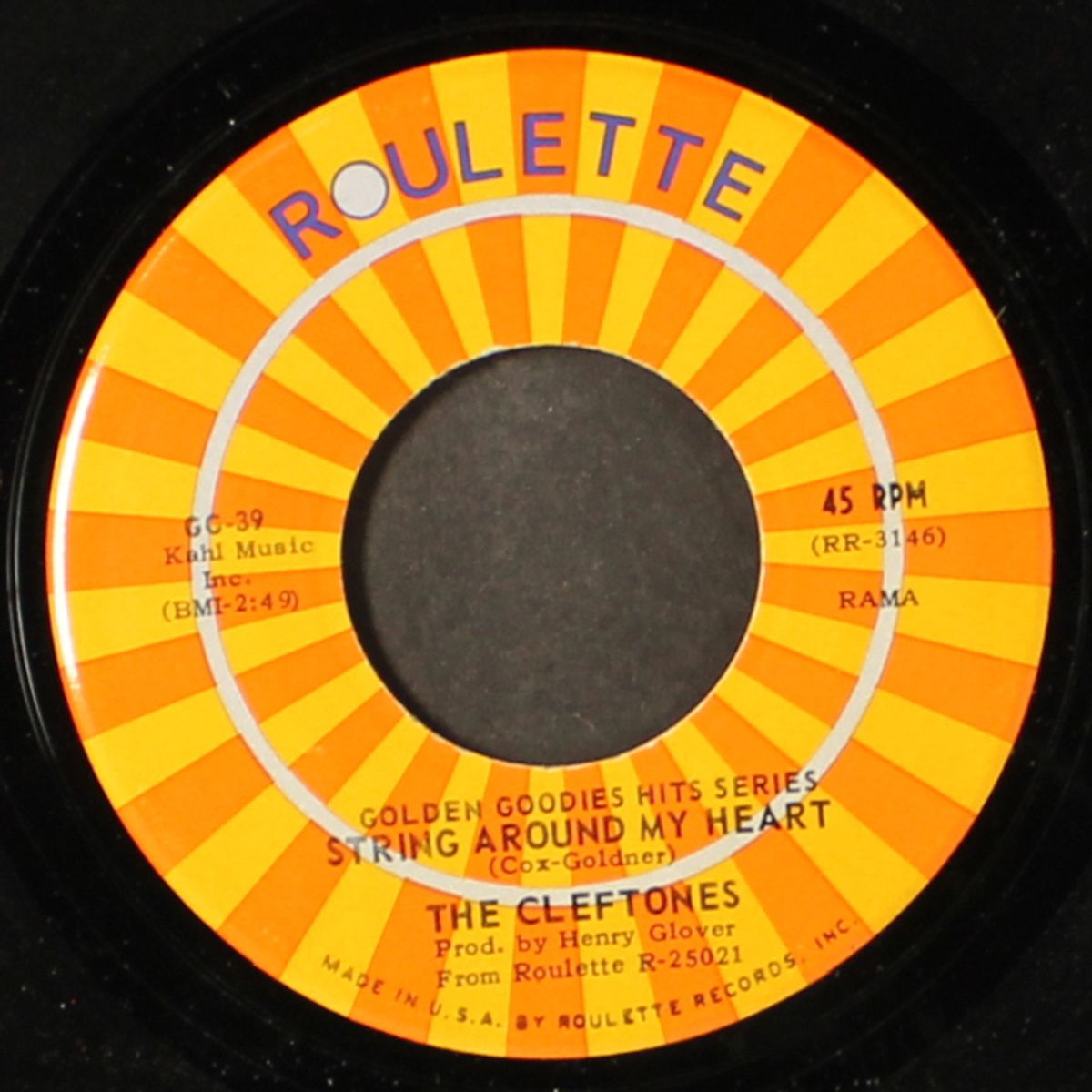 sentimental reasons / string around my heart by CLEFTONES