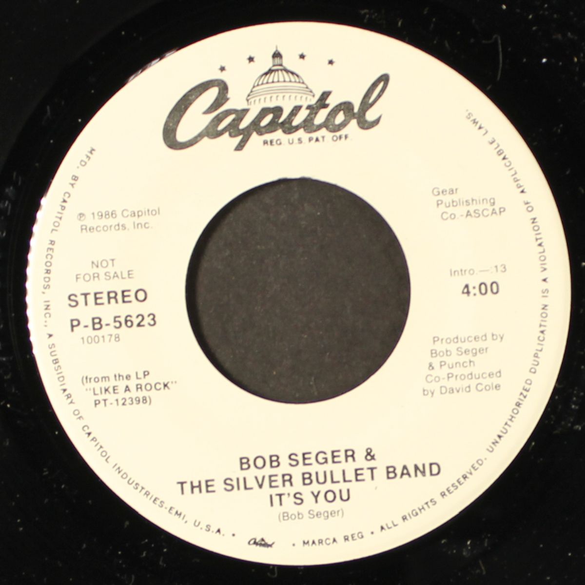 it's you / same by BOB SEGER