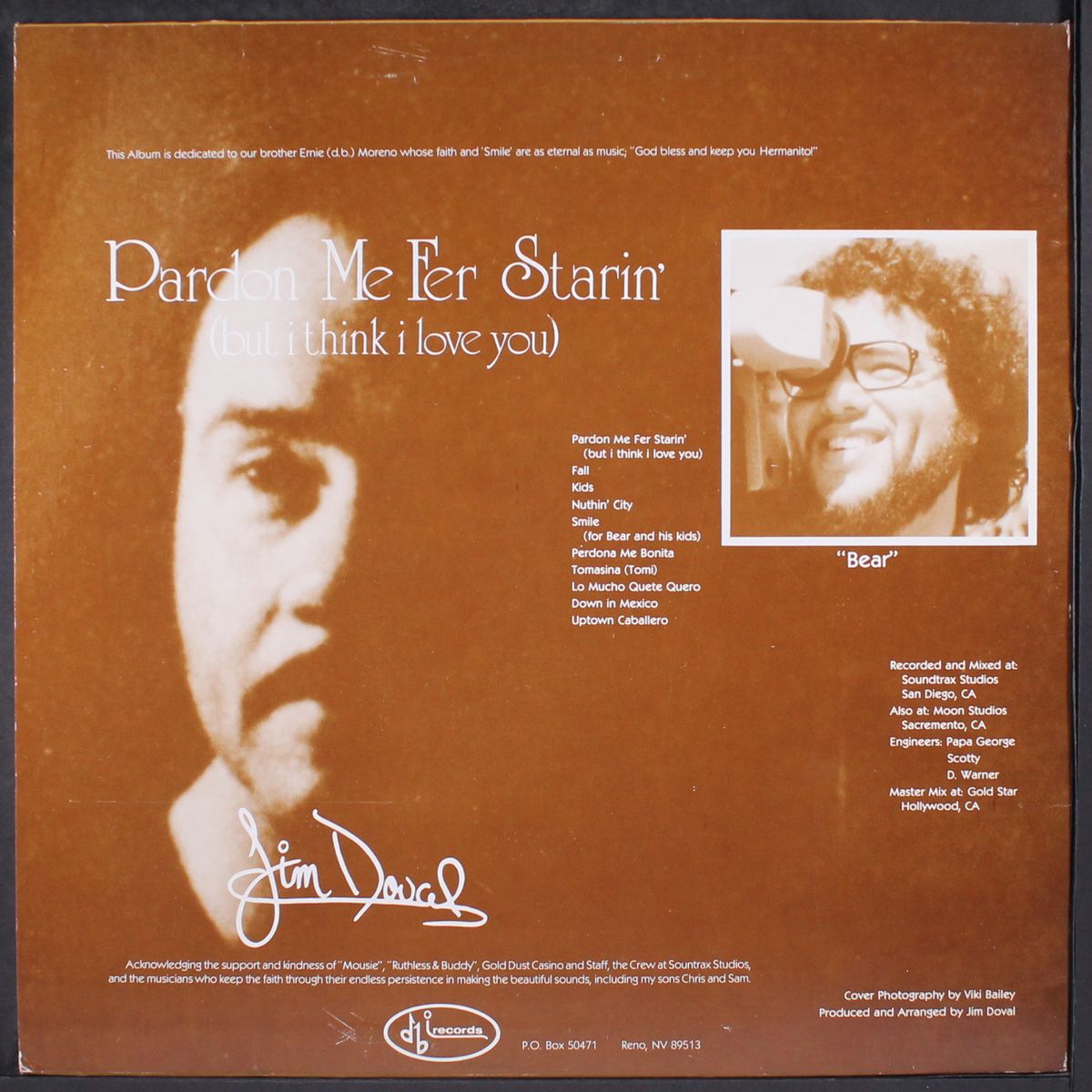 pardon me fer starin' by JIM DOVAL