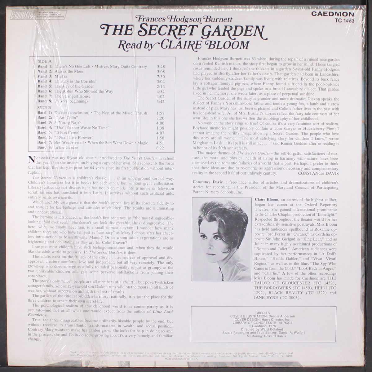 the secret garden by CLAIRE BLOOM