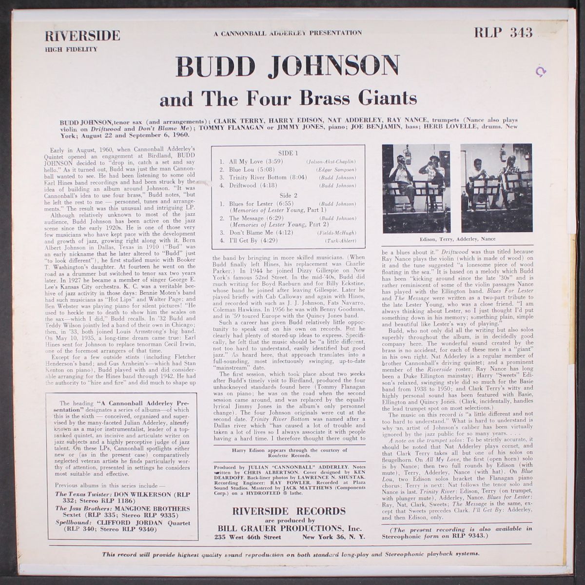 and the four brass giants by BUDD JOHNSON