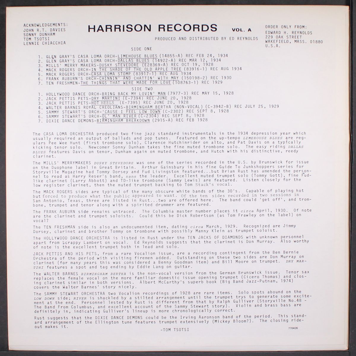 14 great hot jazz hot dance sides 1928-1934 by VARIOUS
