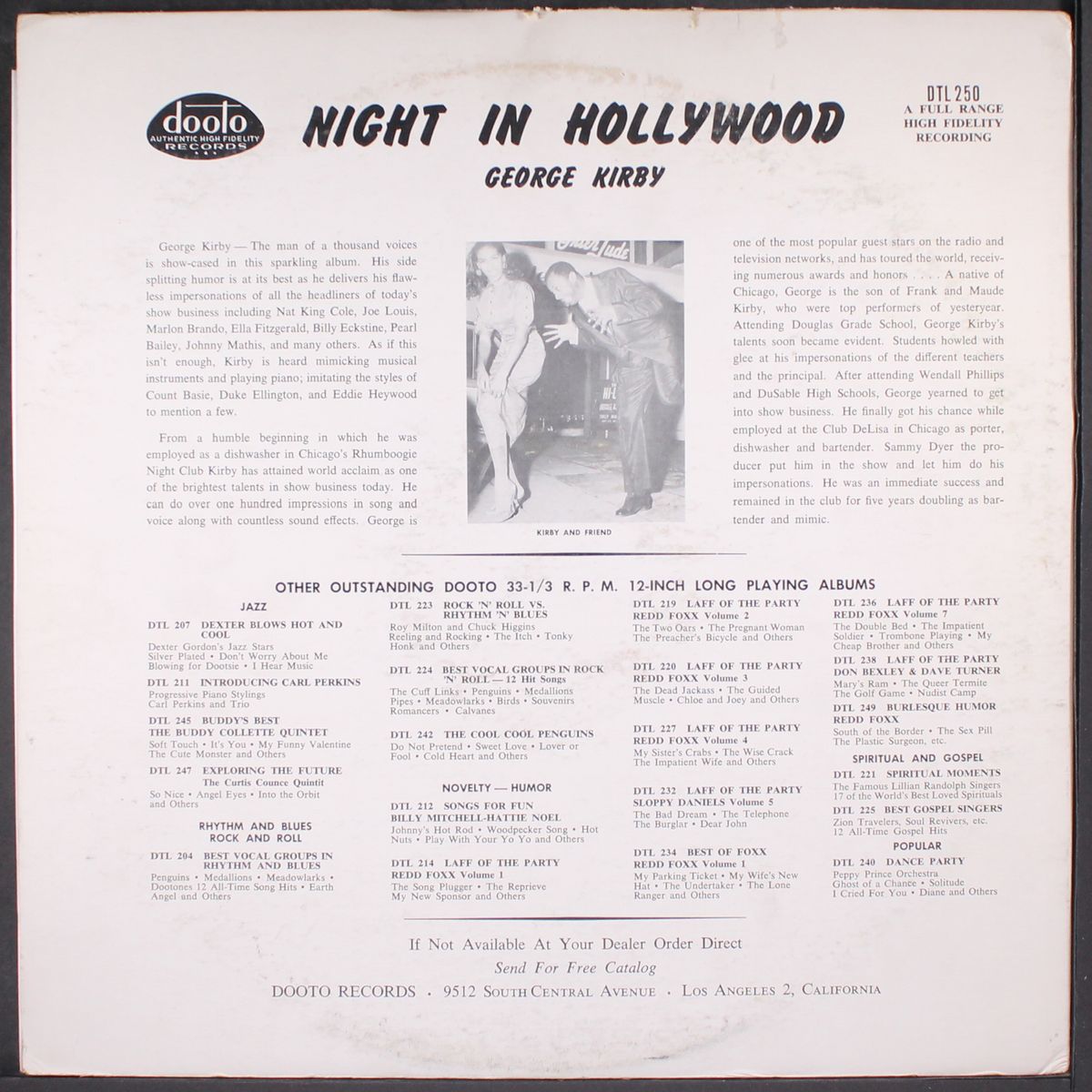 night in hollywood by GEORGE KIRBY