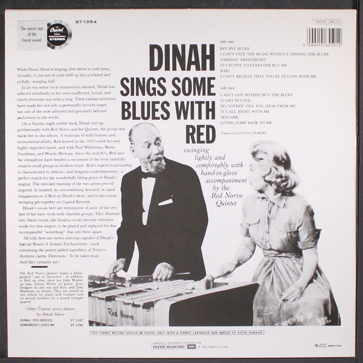 dinah sings some blues with red by DINAH SHORE