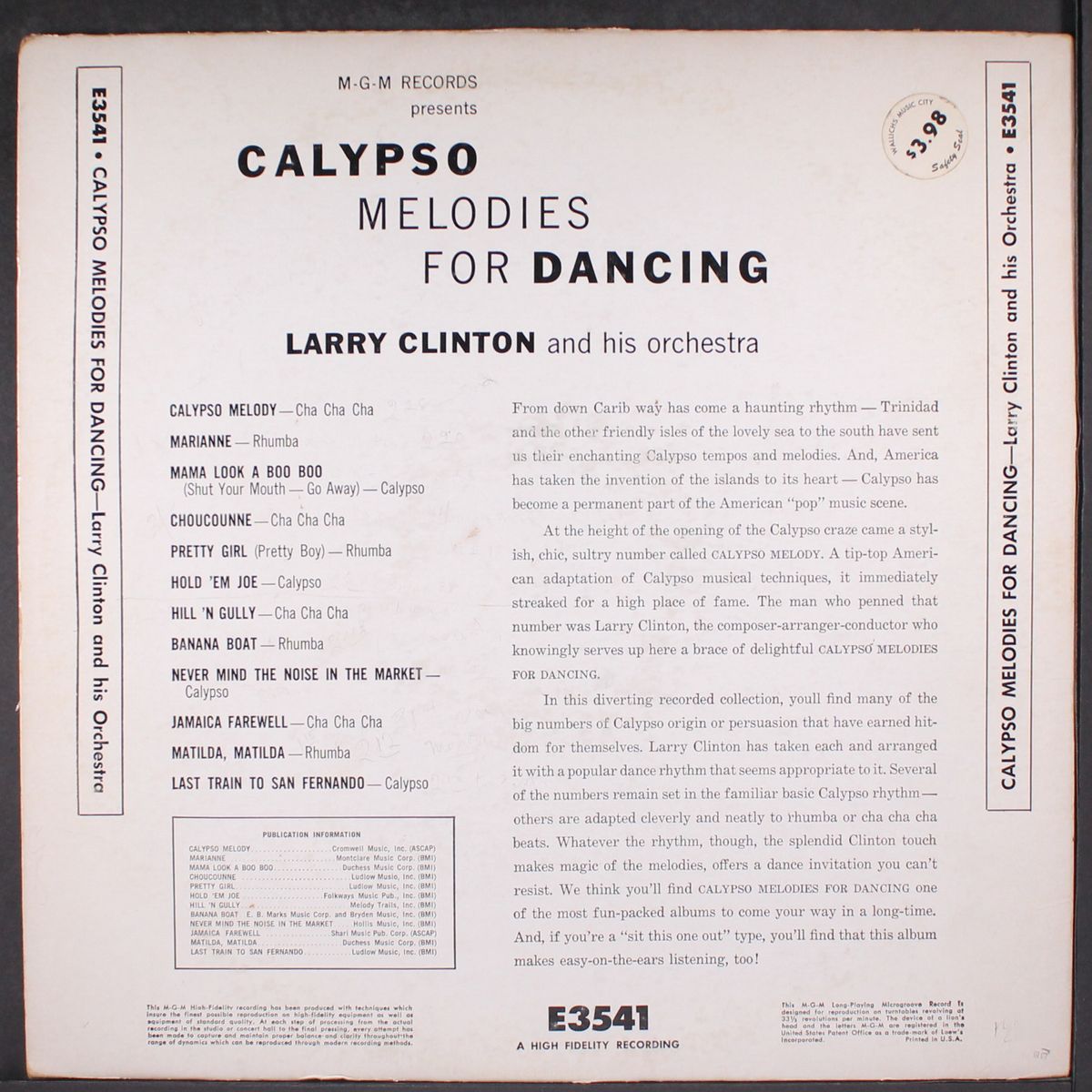 calypso melodies for dancing by LARRY CLINTON