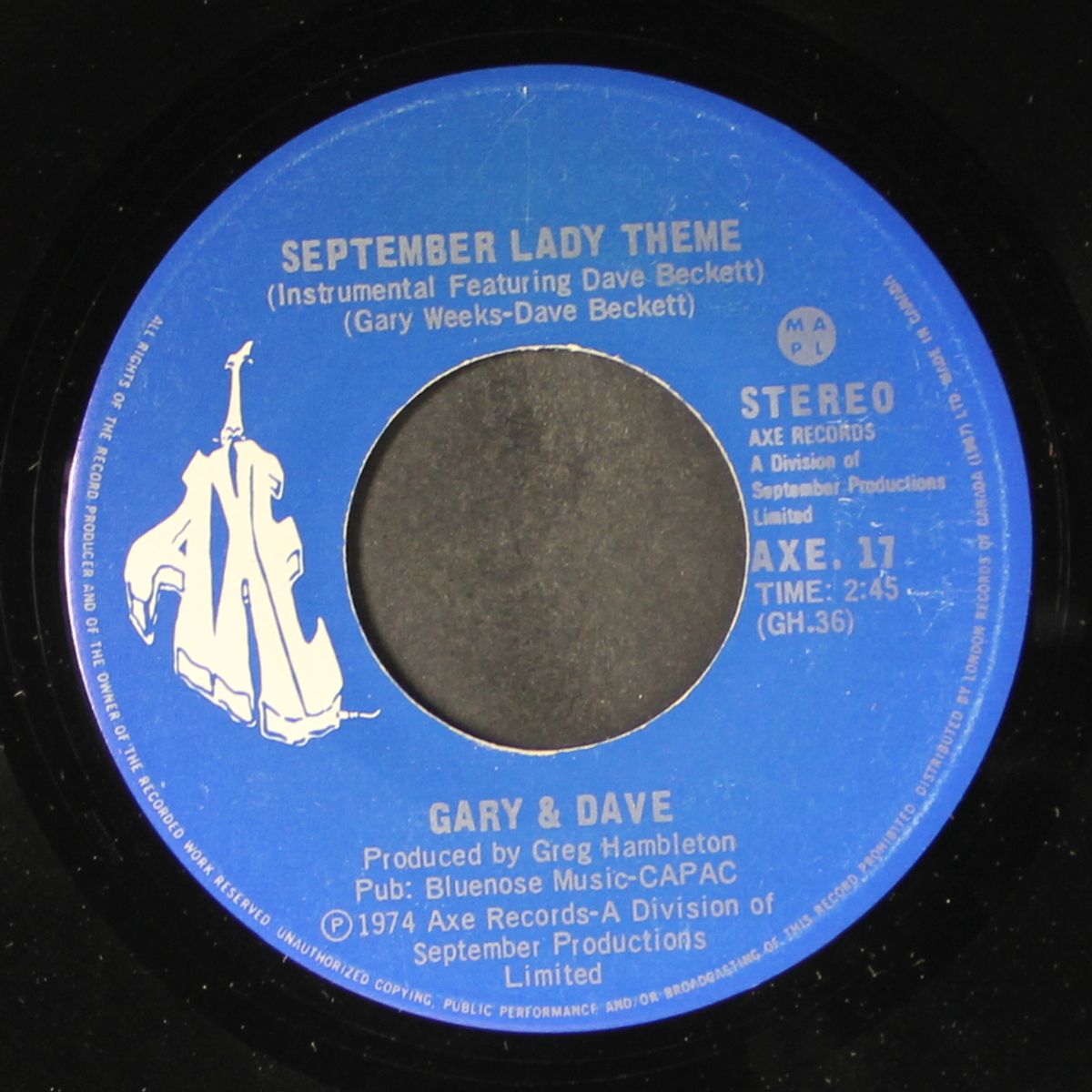 it might as well rain until september / september lady theme by GARY & DAVE