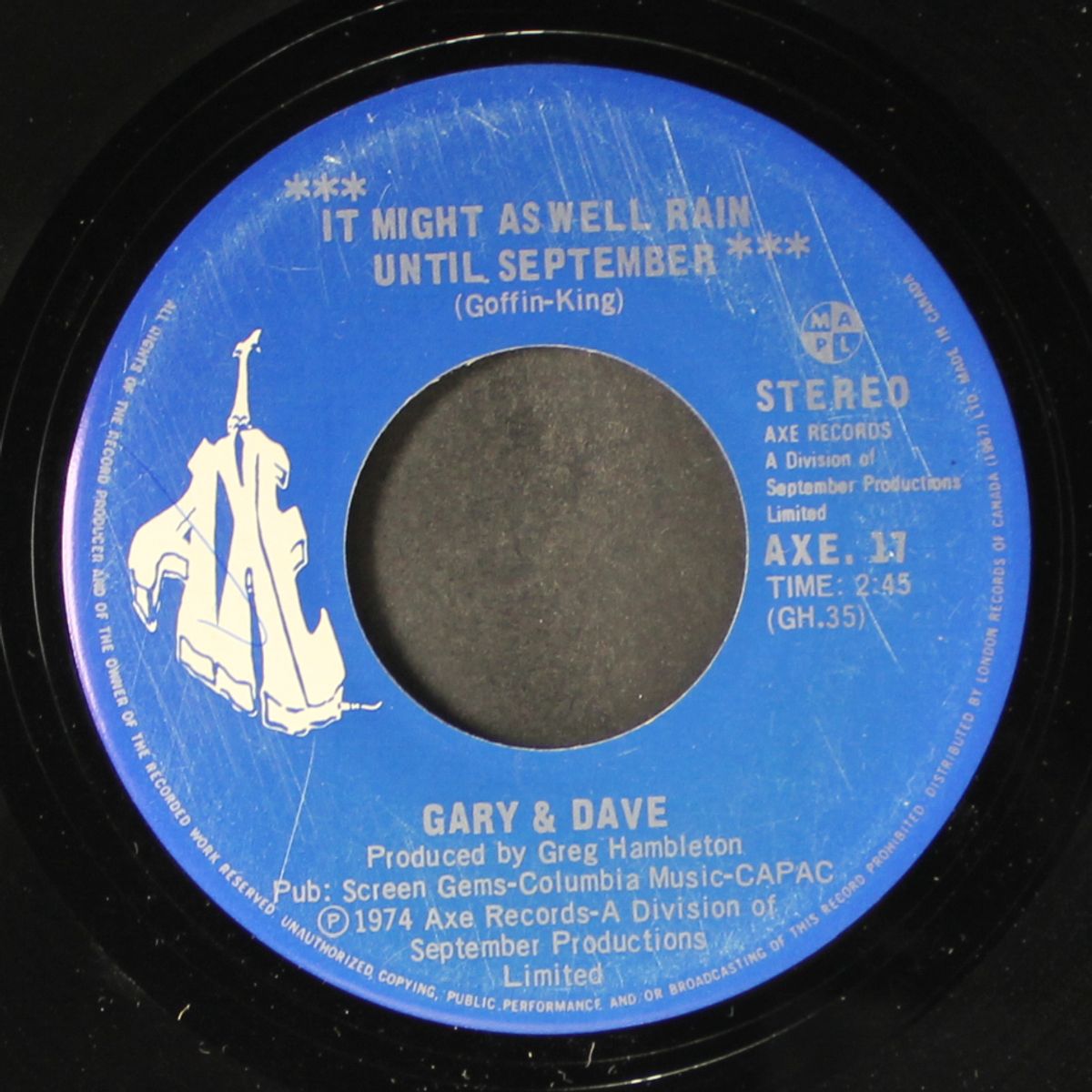 it might as well rain until september / september lady theme by GARY & DAVE