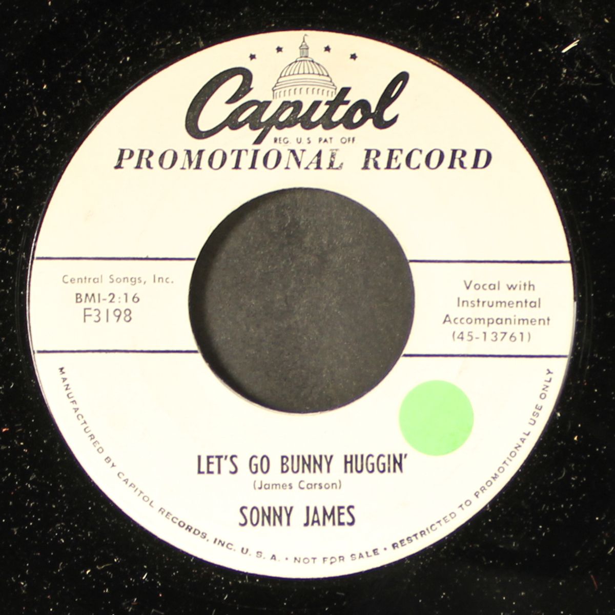 let's go bunny huggin' / too much by SONNY JAMES