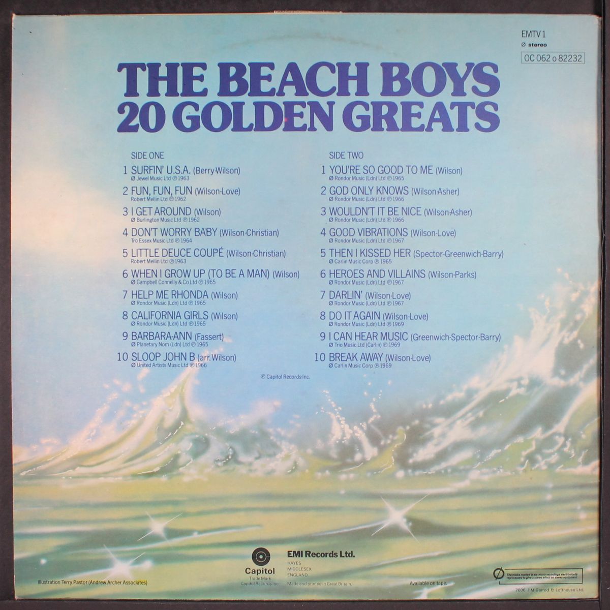 20 golden greats by BEACH BOYS