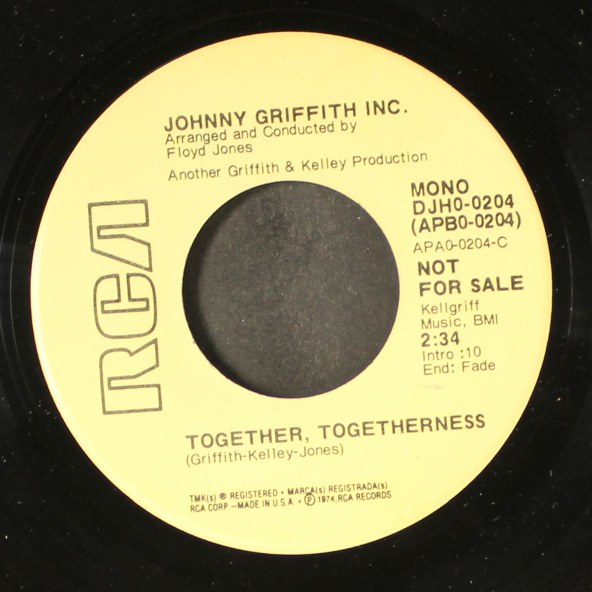 together, togetherness / mono by JOHNNY GRIFFITH INC