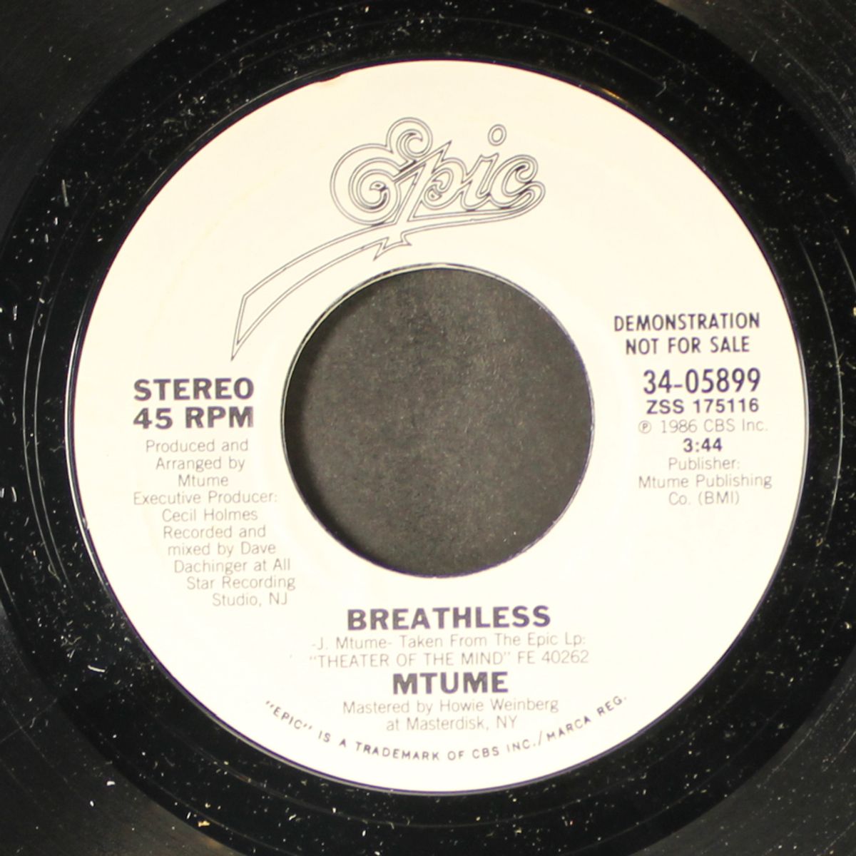 breathless / same by MTUME