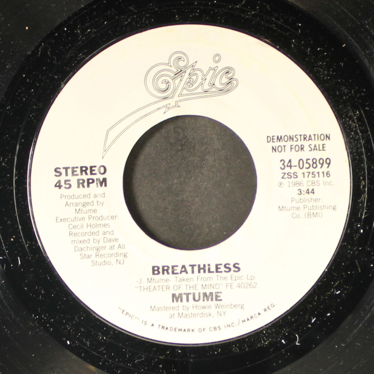 breathless / same by MTUME