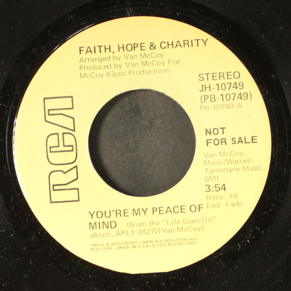 you're my peace of mind / mono by FAITH HOPE & CHARITY