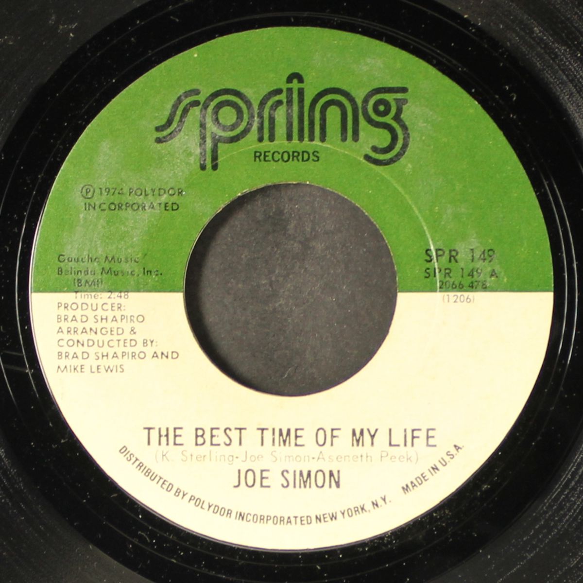 the best time of my life / what we gonna do now by JOE SIMON