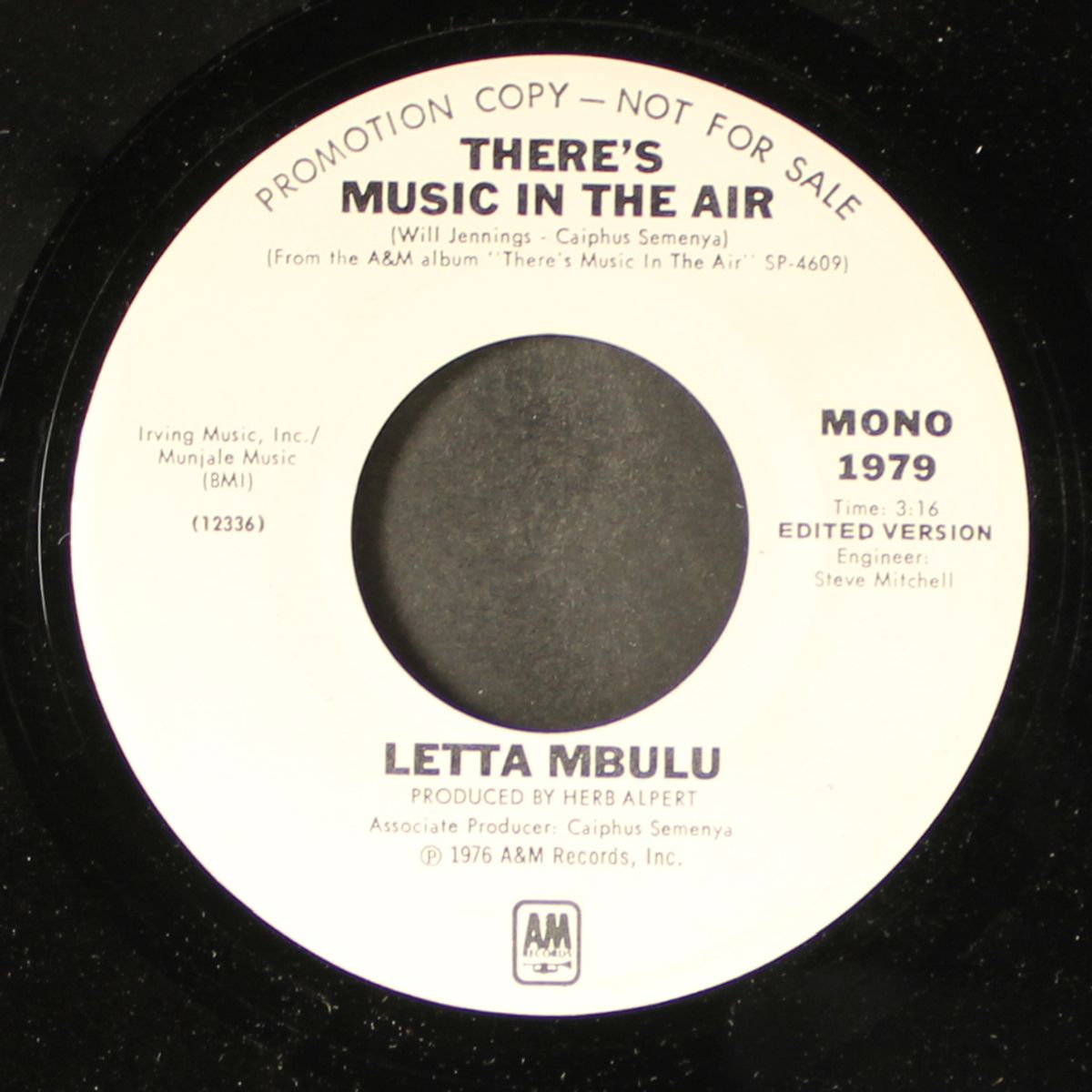 there's music in the air / mono by LETTA MBULU
