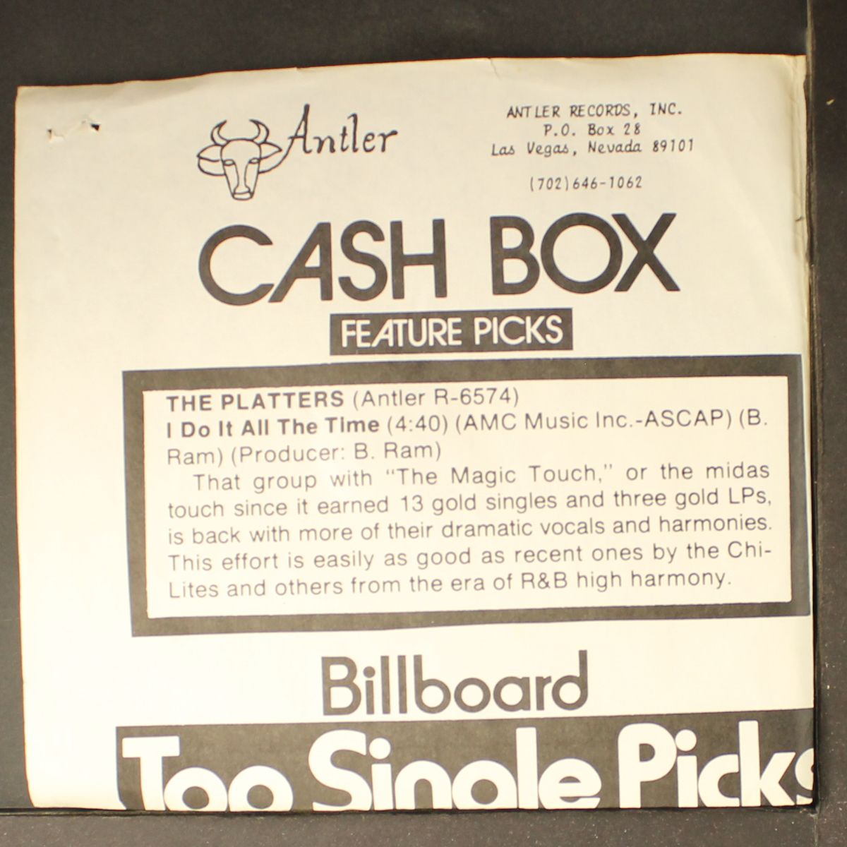shake what your mama gave you / i do it all the time by PLATTERS