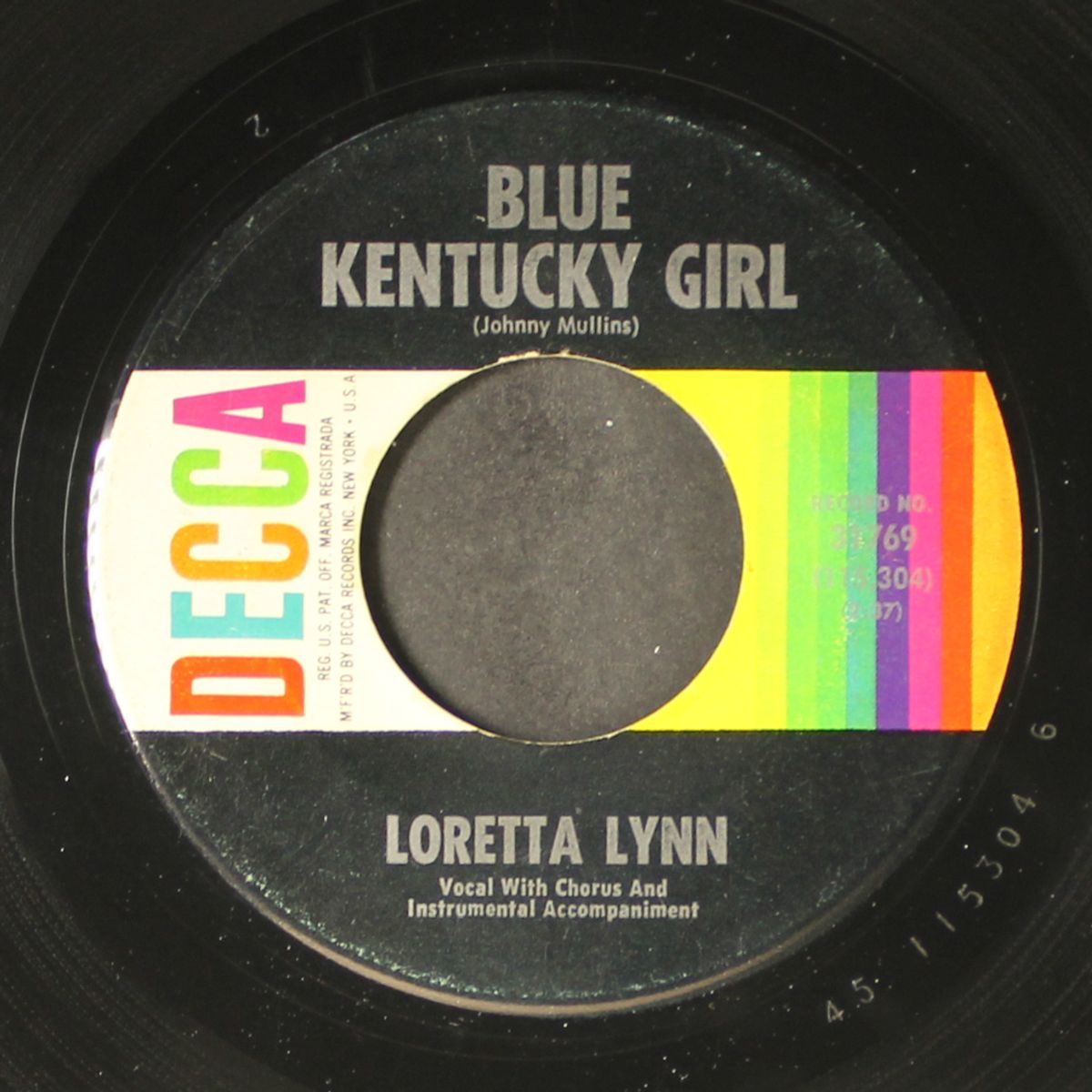 blue kentucky girl / two steps forward by LORETTA LYNN
