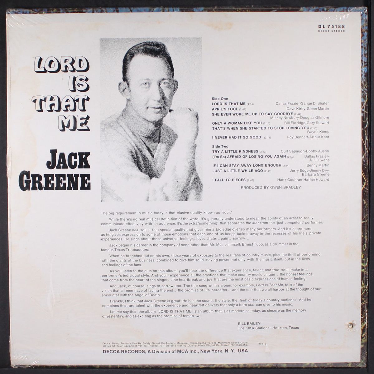 lord is that me by JACK GREENE