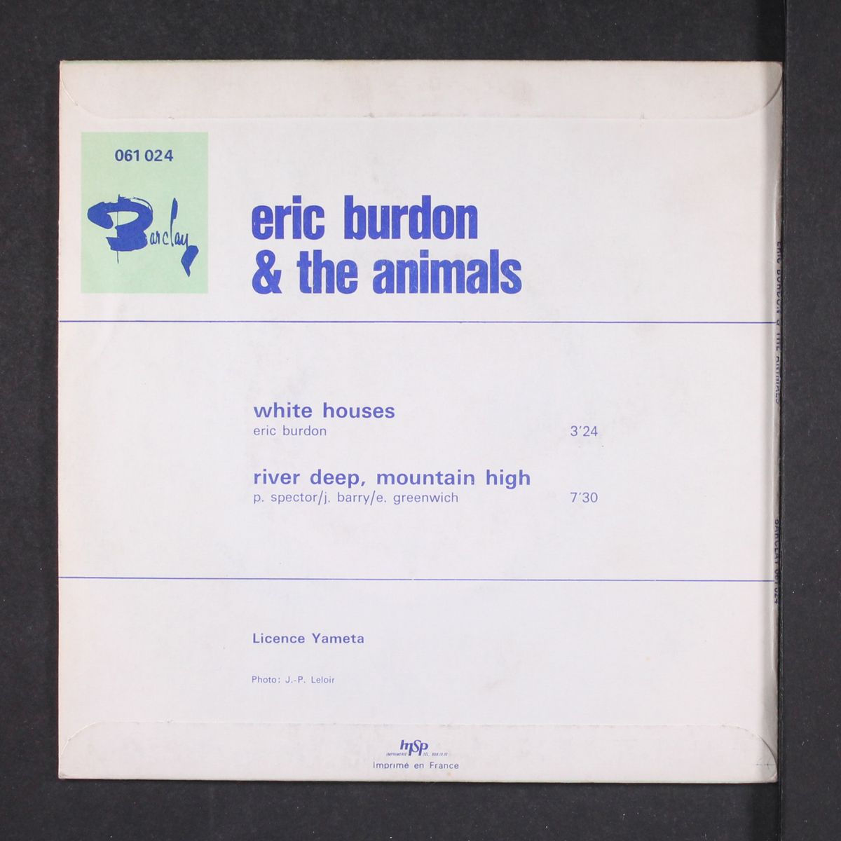 white houses / river deep, mountain high by ERIC BURDON & ANIMALS