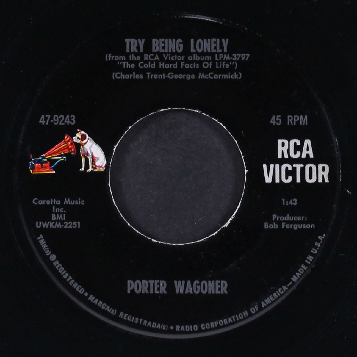 julie / try being lonely by PORTER WAGONER