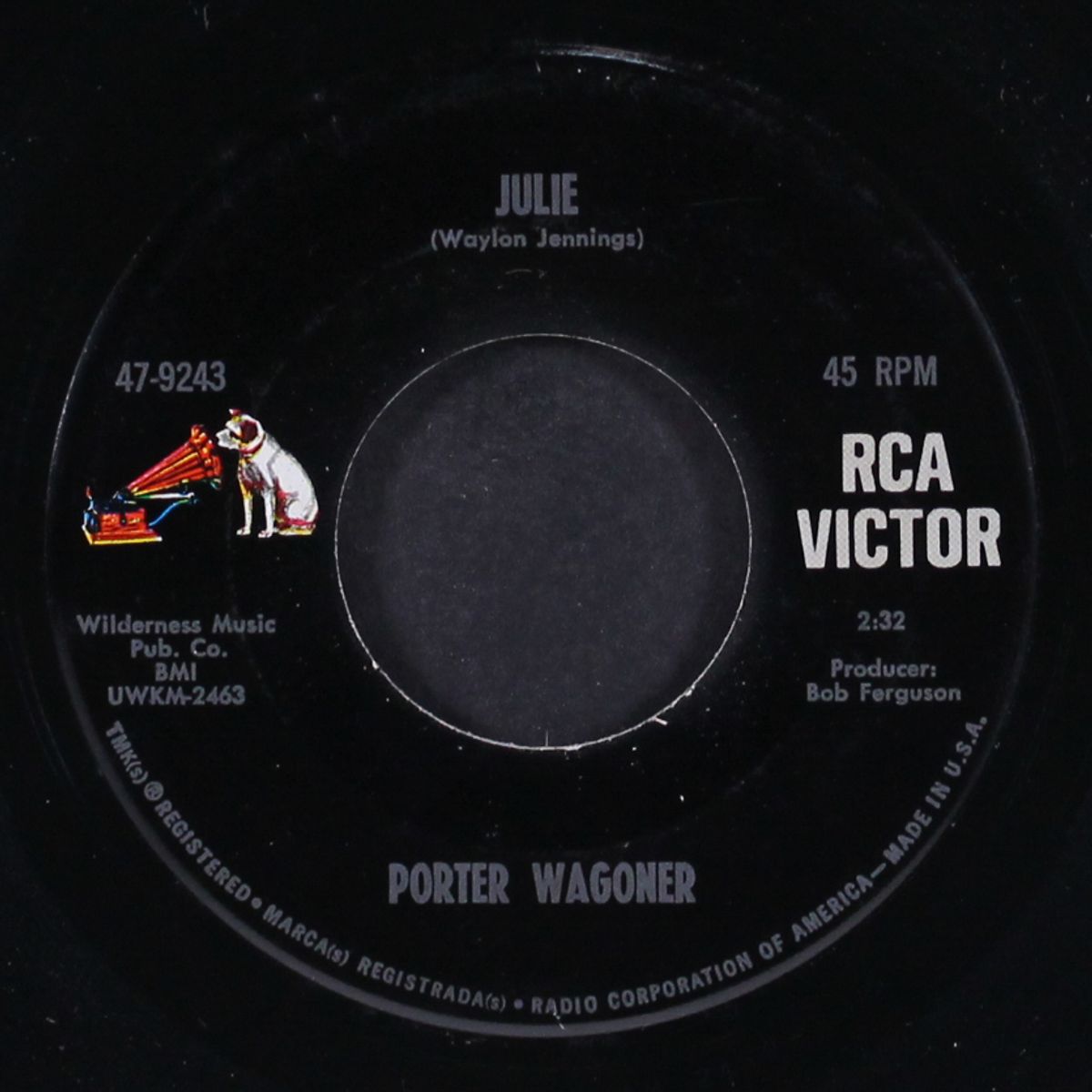 julie / try being lonely by PORTER WAGONER