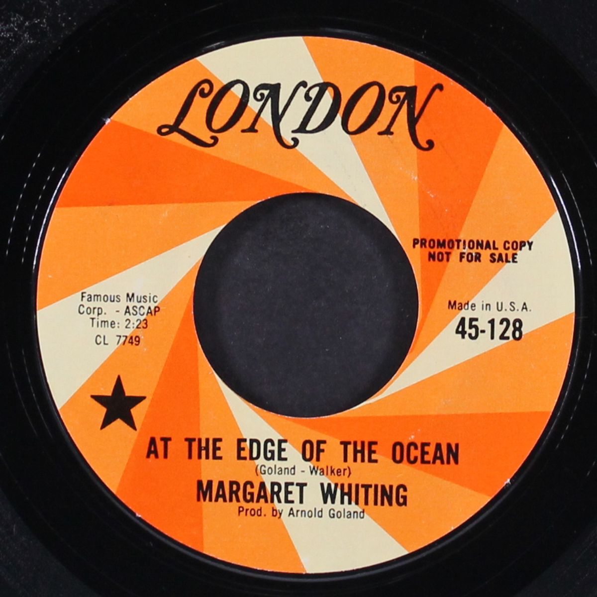 at the edge of the ocean by MARGARET WHITING