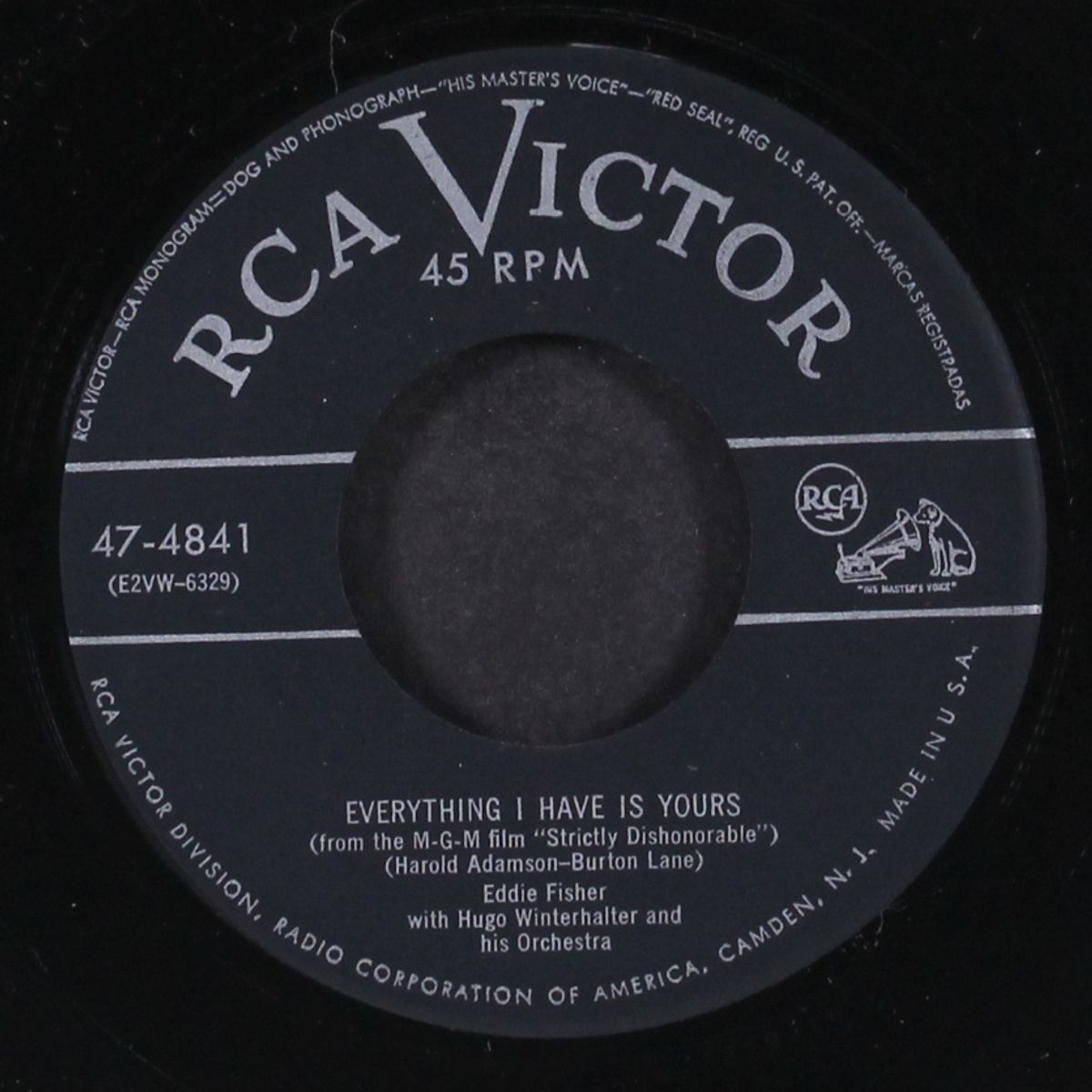 everything i have is yours by EDDIE FISHER