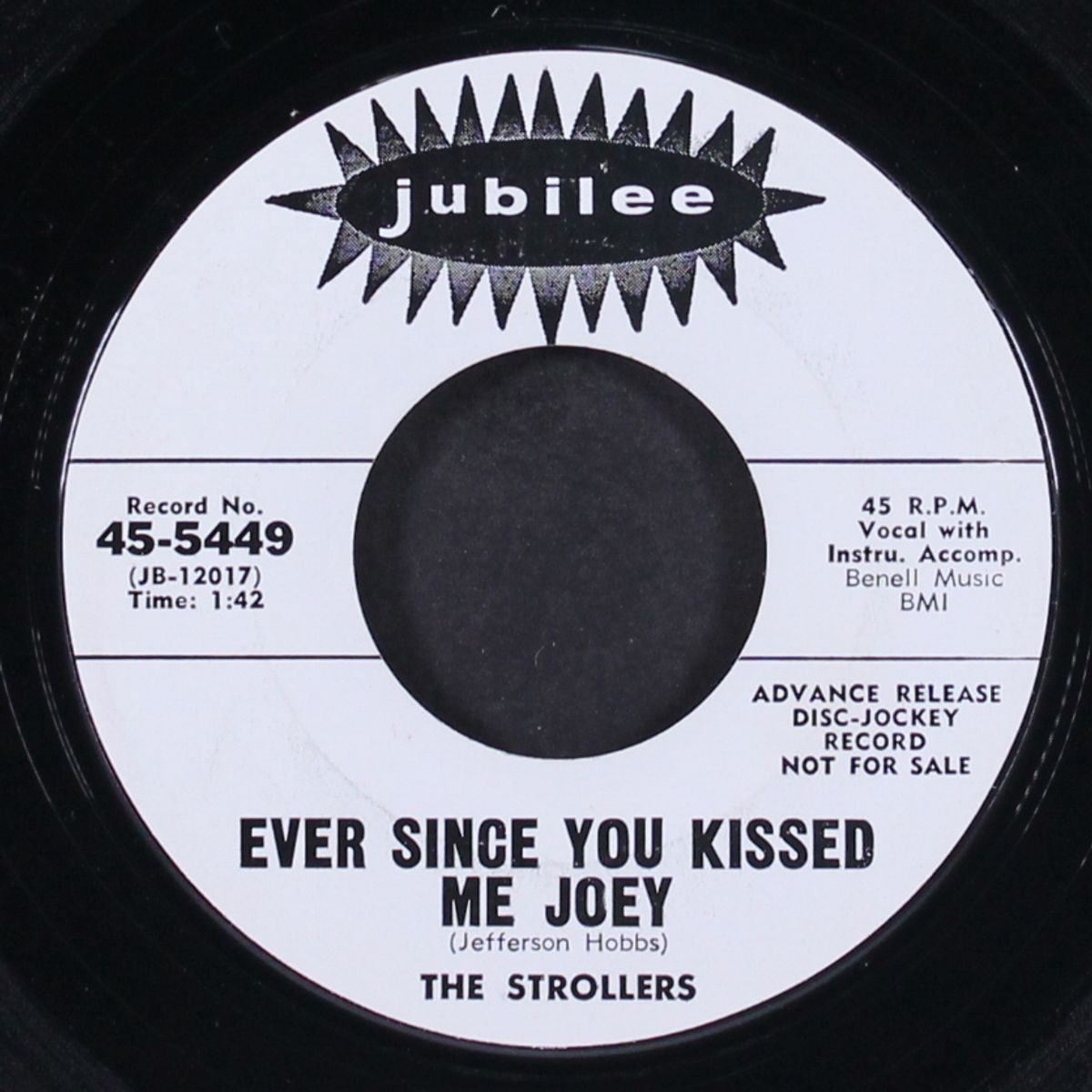 ever since you kissed me joey / tangier by STROLLERS