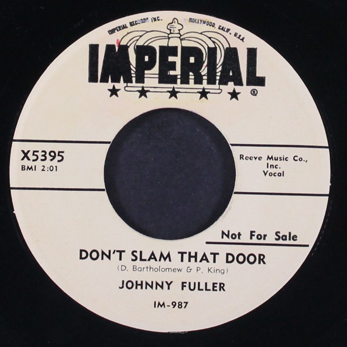 don't slam that door / restless by JOHNNY FULLER