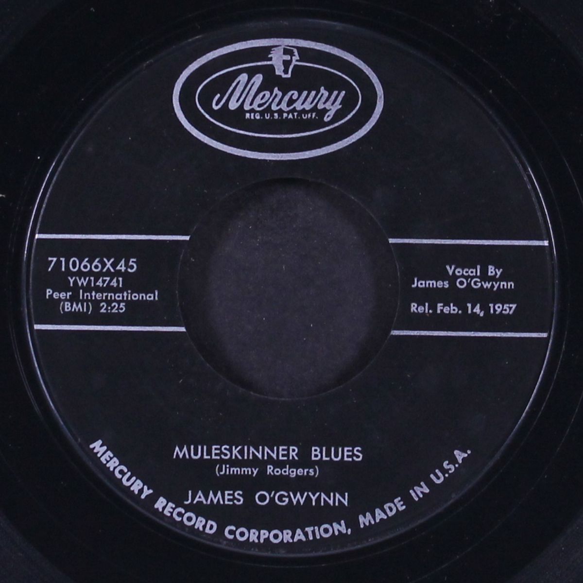 muleskinner blues / who'll be the next one by JAMES O'GWYNN