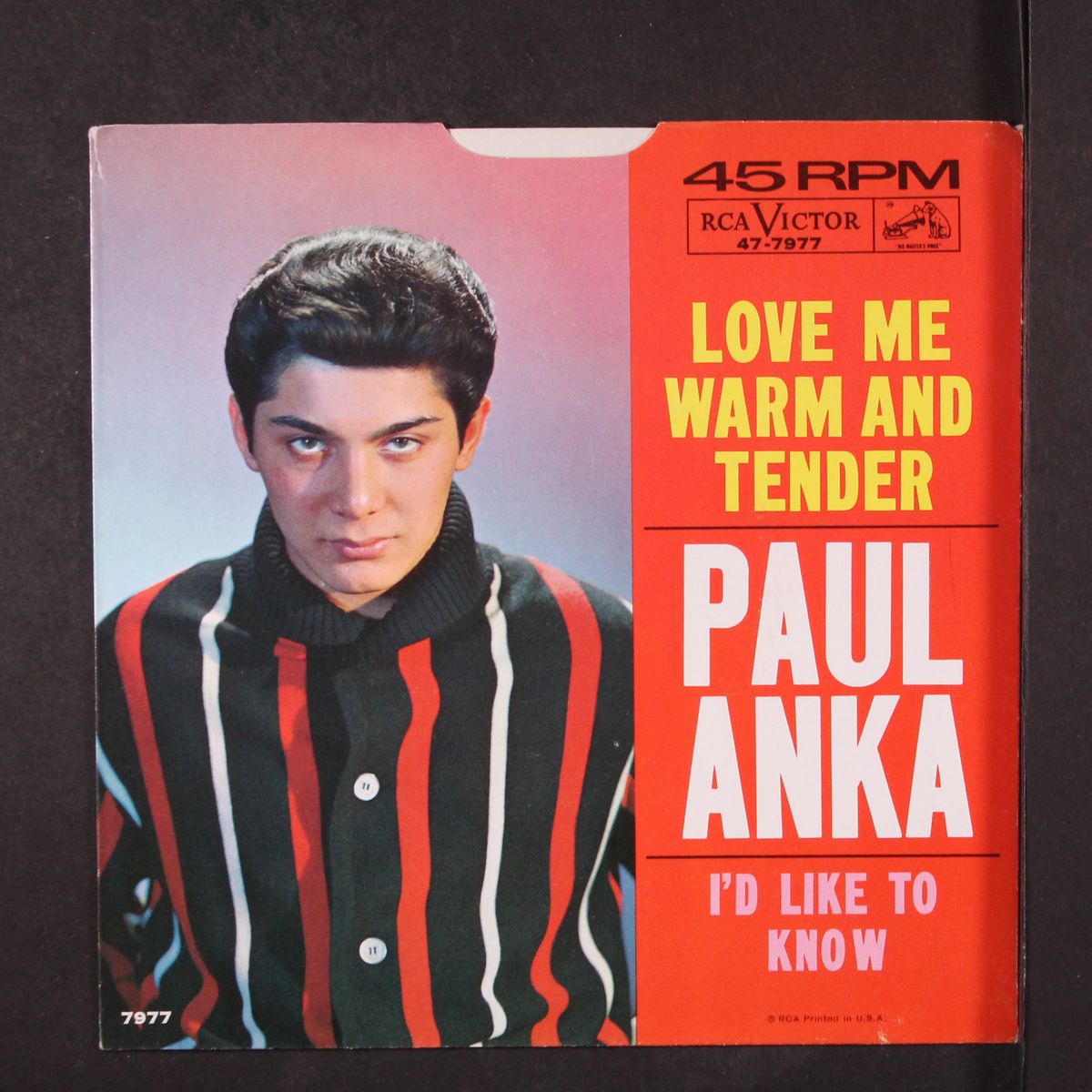 love me warm and tender by PAUL ANKA