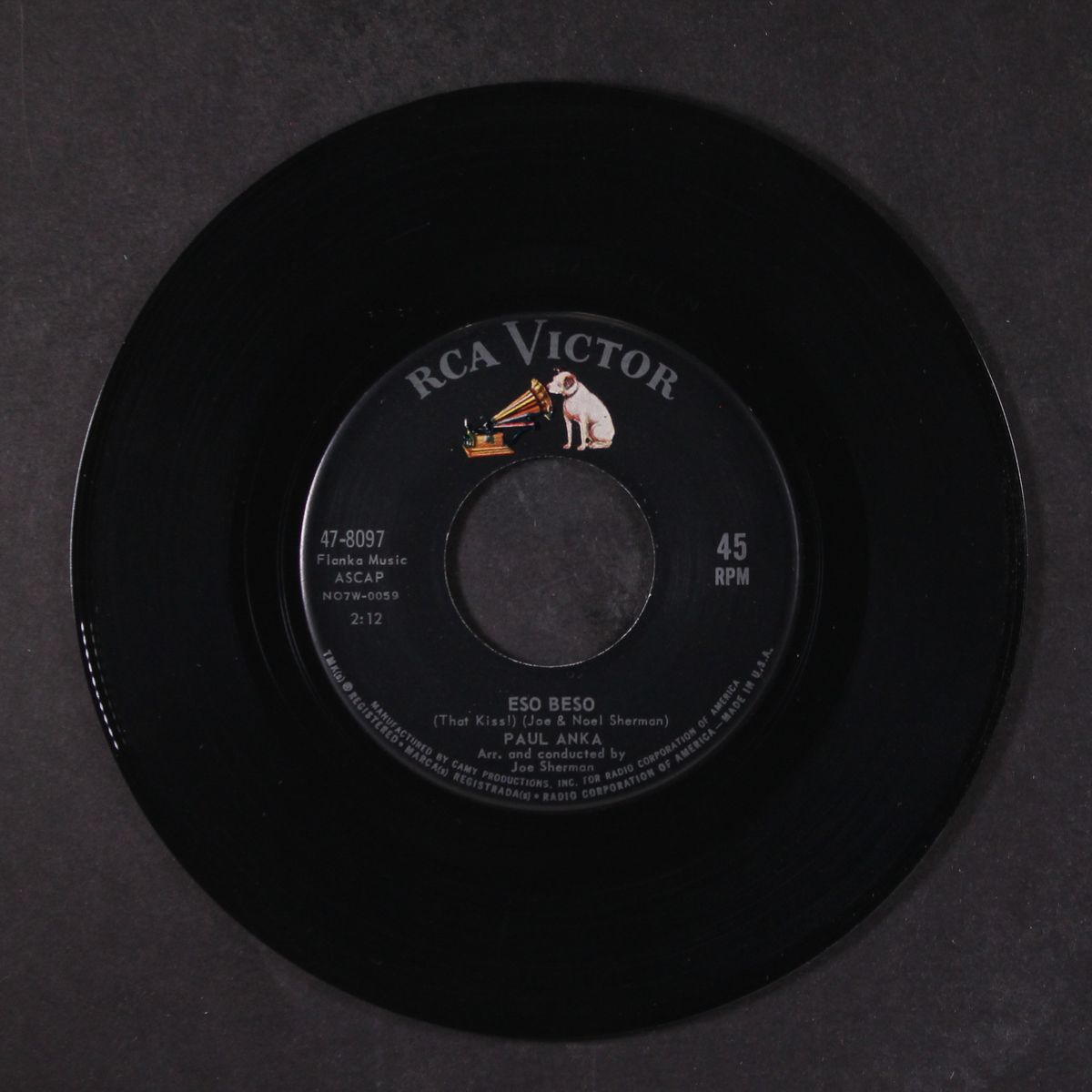 eso beso / give me back my heart by PAUL ANKA