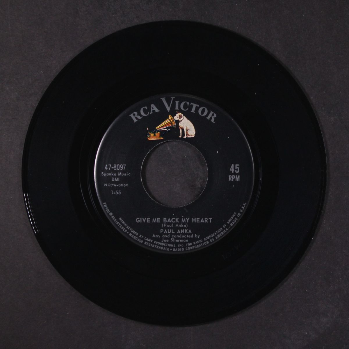 eso beso / give me back my heart by PAUL ANKA