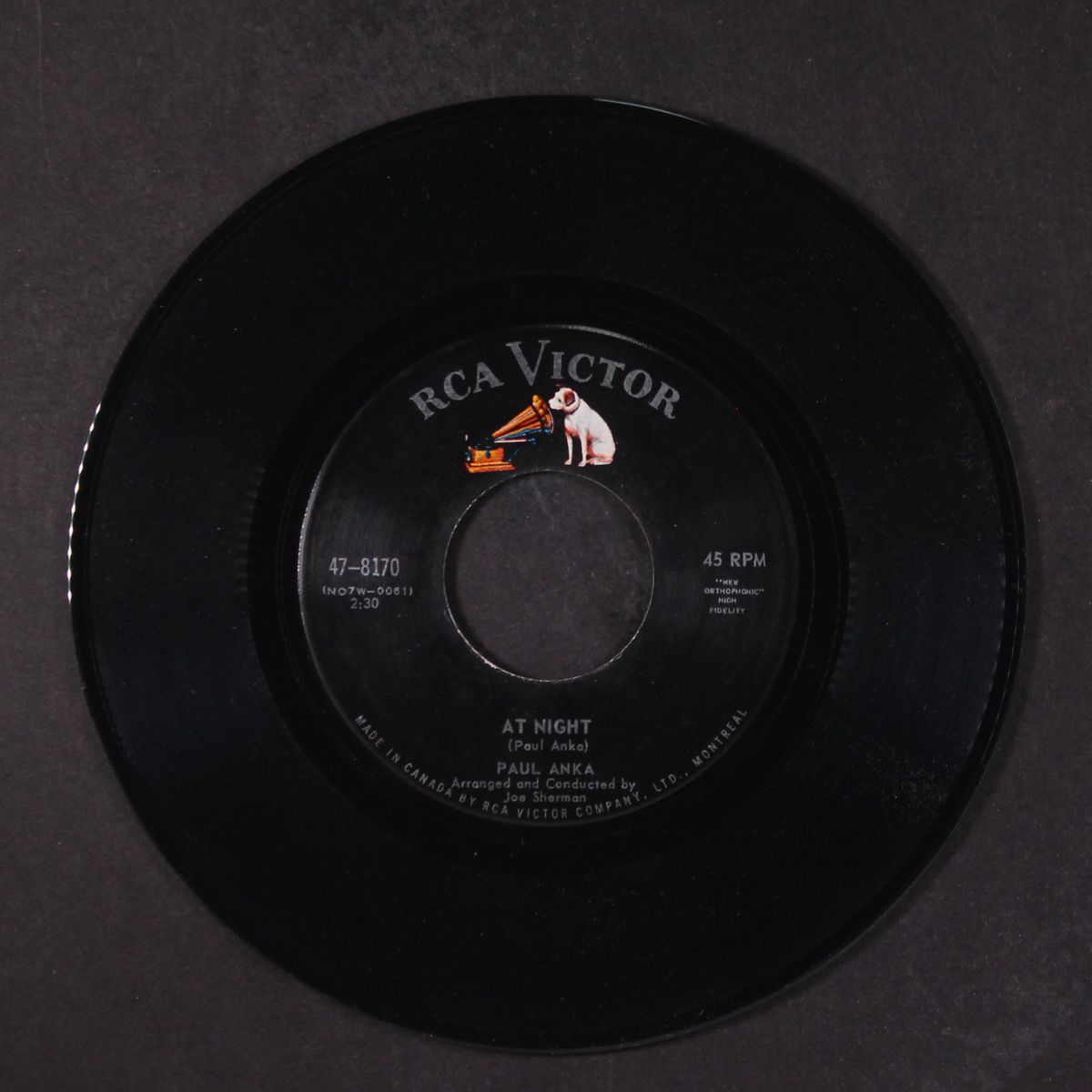 at night by PAUL ANKA
