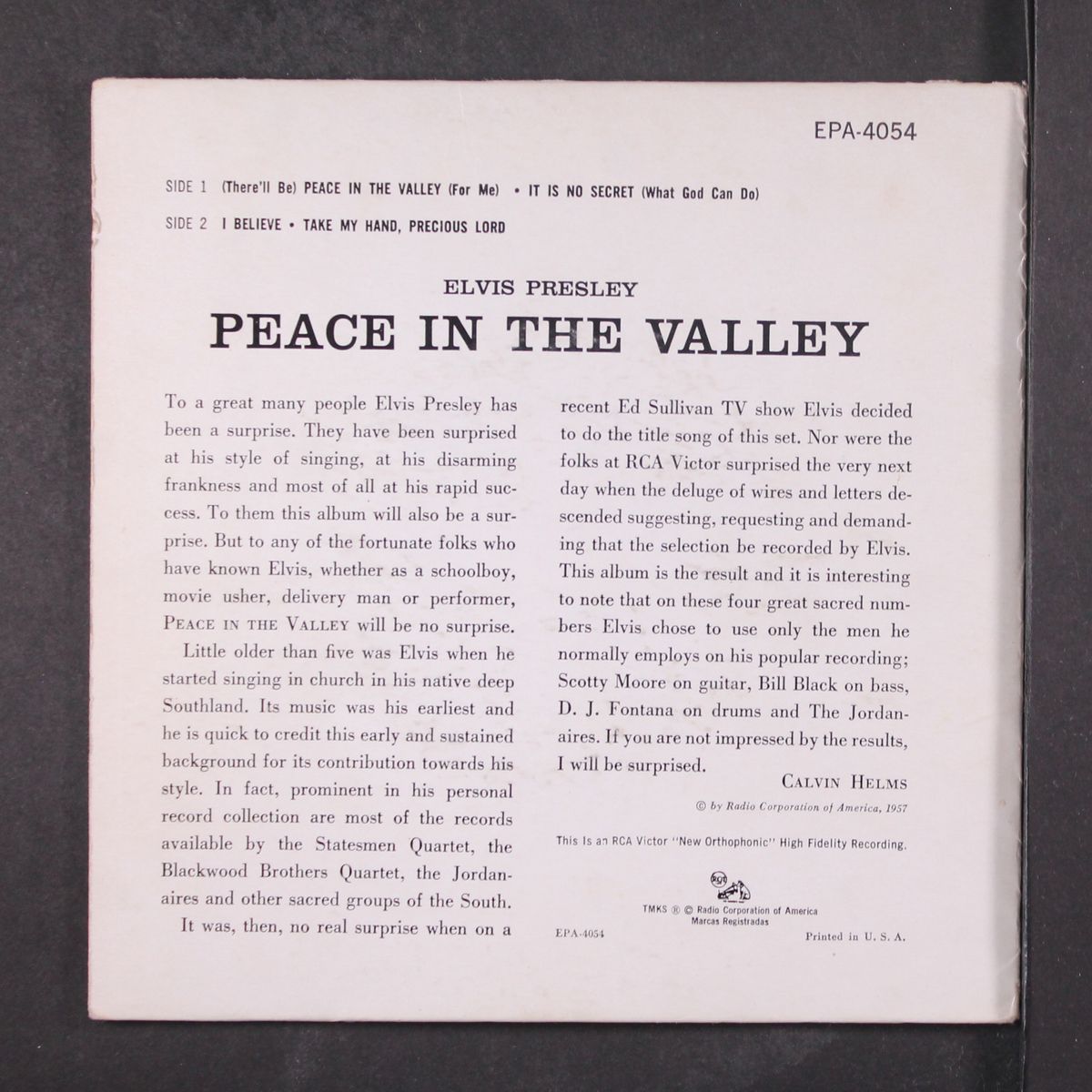 peace in the valley + 3 by ELVIS PRESLEY