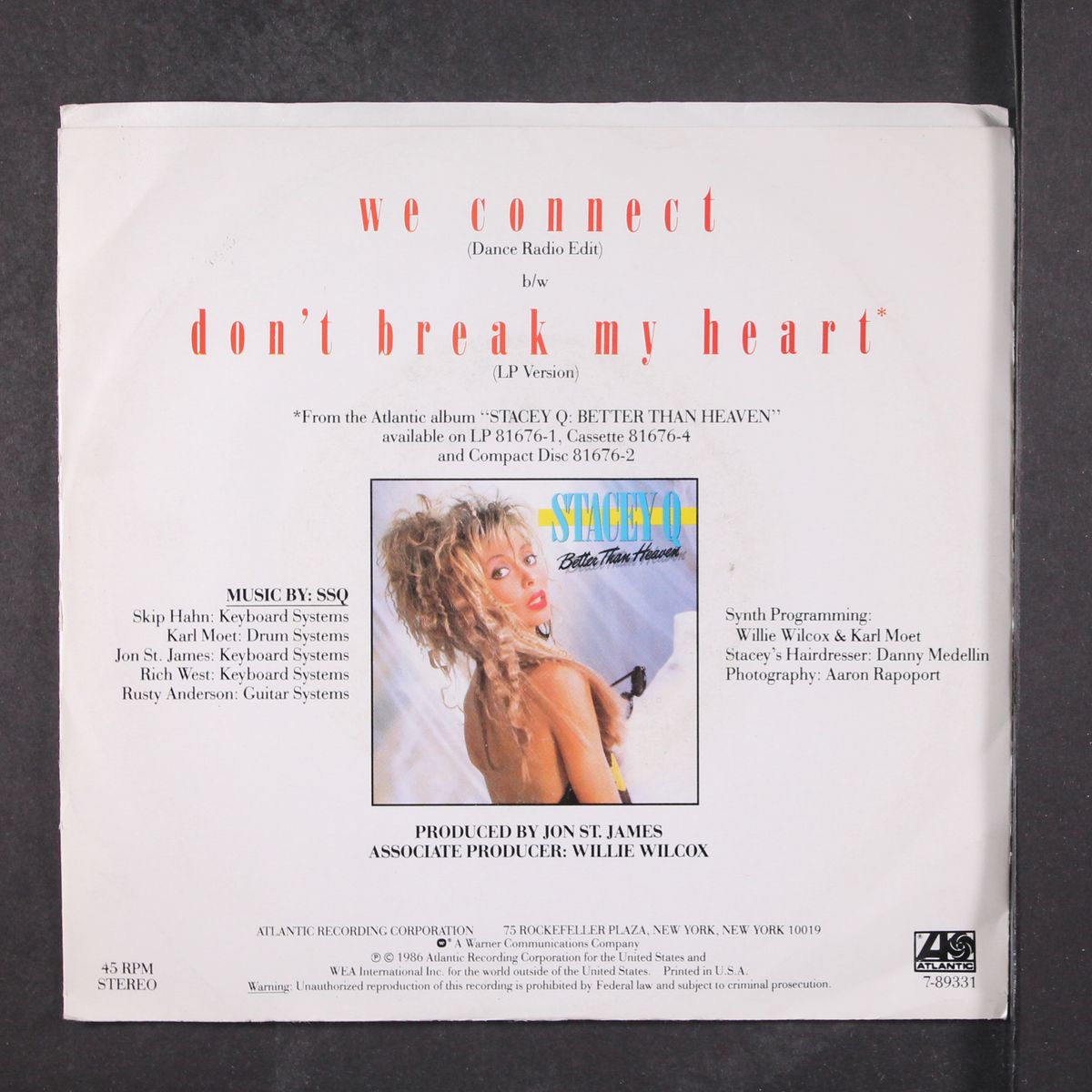 we connect by STACEY Q
