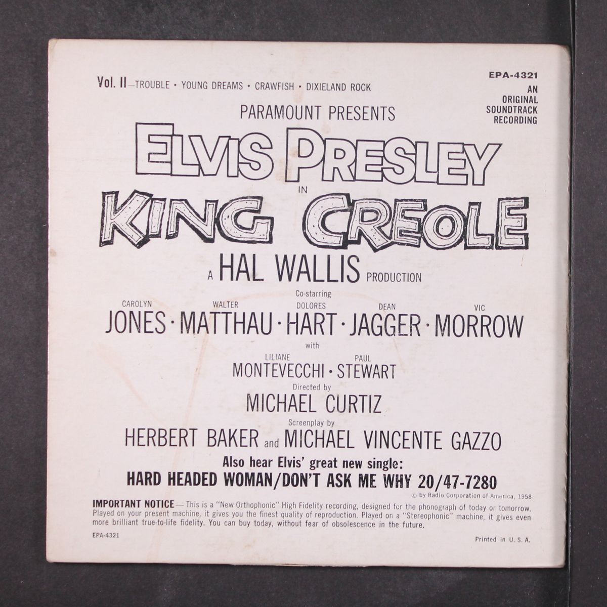 king creole, vol. 2 by ELVIS PRESLEY
